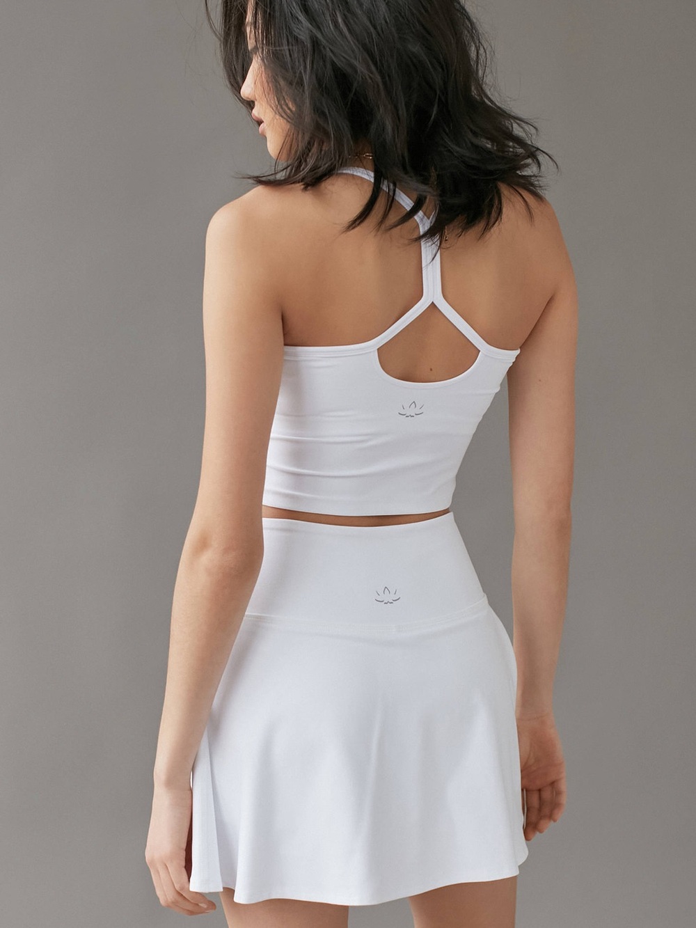 Beyond Yoga Spacedye Tie Breakers Skort White Small